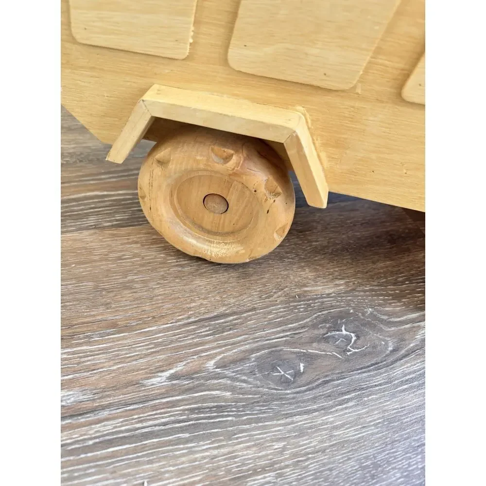 Vintage Tonka Wooden Dump Truck Handcrafted Display Toy Collectible - 19x12”